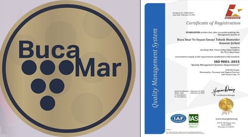 BUCAMAR ISO 9001 kalite sertifikası aldı haberi görseli